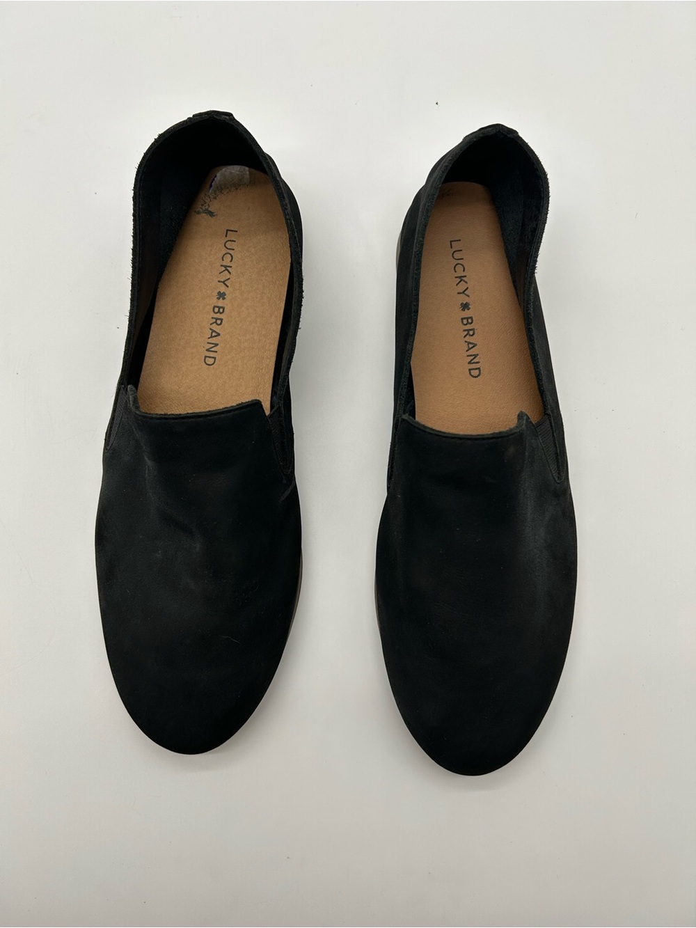 Lucky Brand Women’s Cahill Black Leather Loafers size 8.5